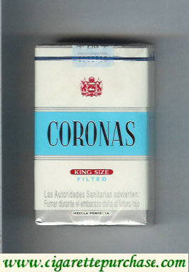 Coronas king size filtro cigarettes